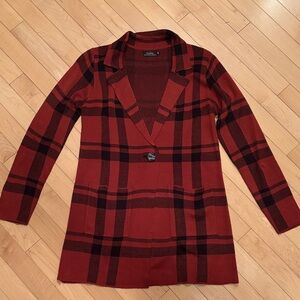 Guilty Red and Black Knit Sweater